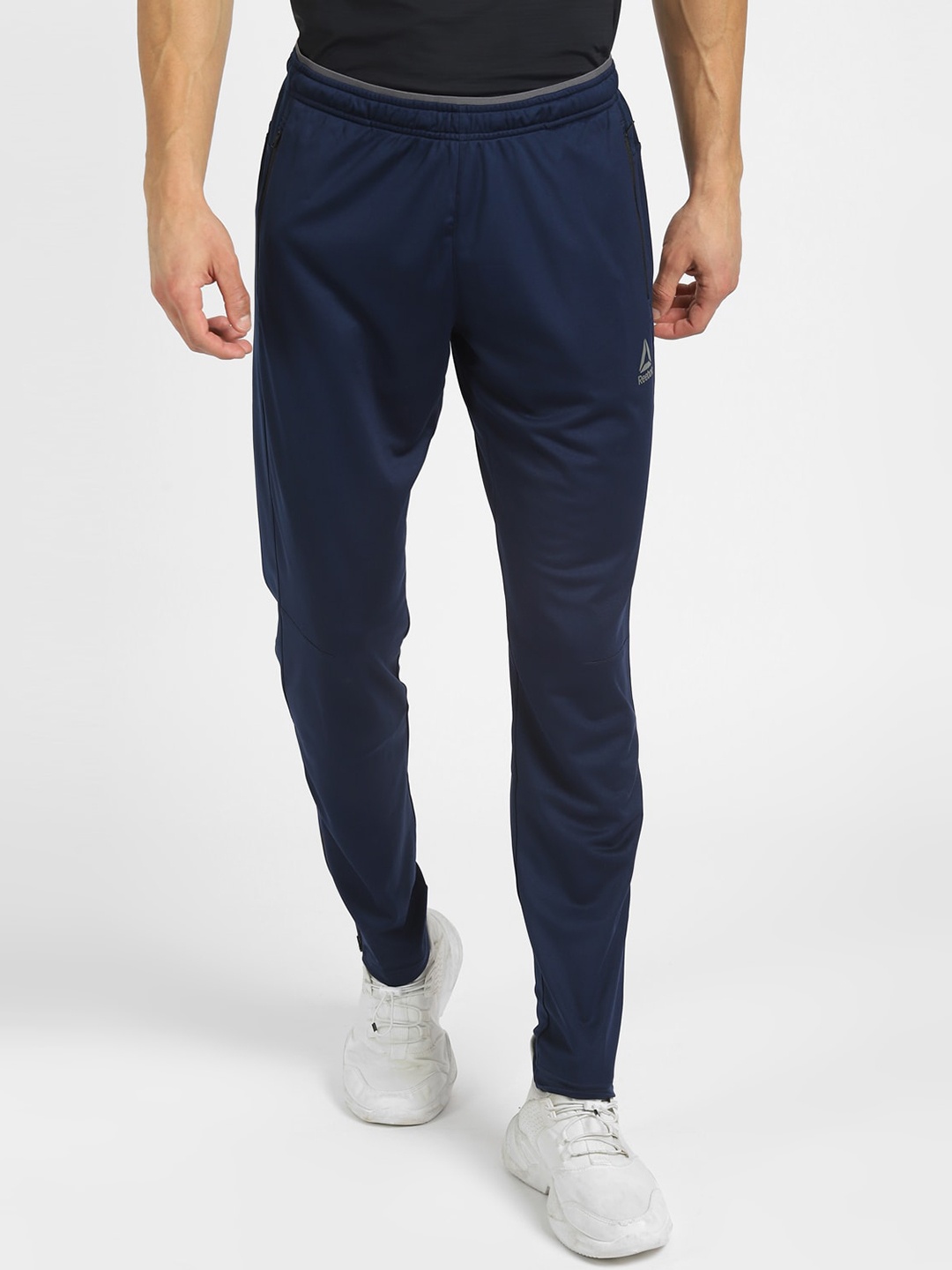 

Reebok Men Navy Blue Solid Track Pants