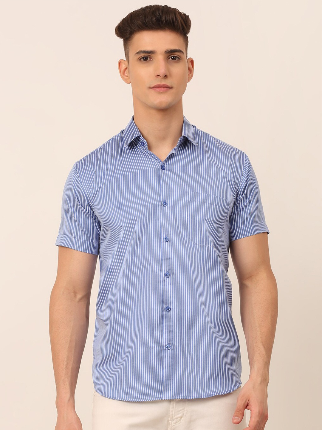 

JAINISH Men Blue Classic Casual Shirt