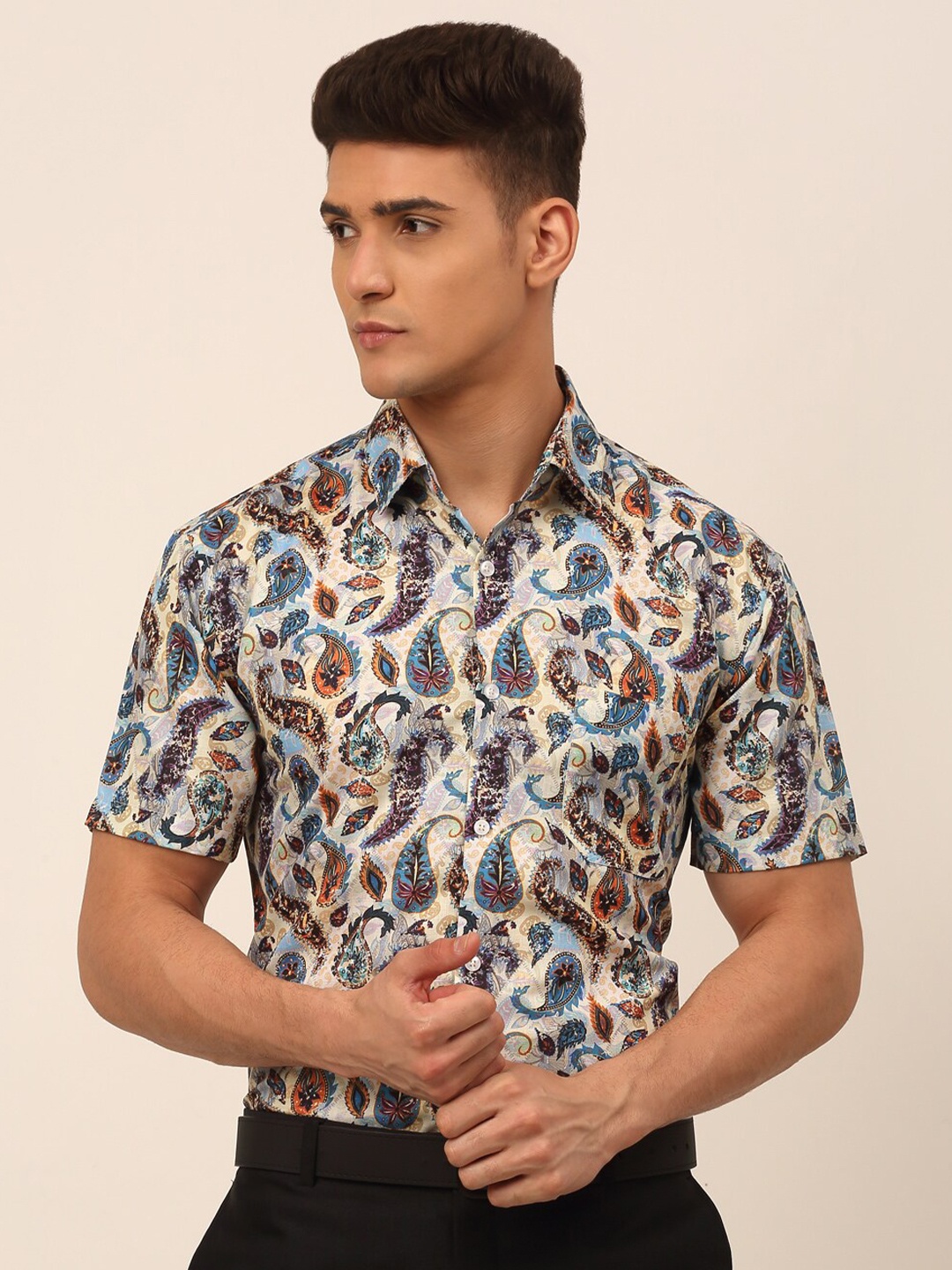 

JAINISH Men Multicolored Classic Floral Printed Formal Shirt, Multi
