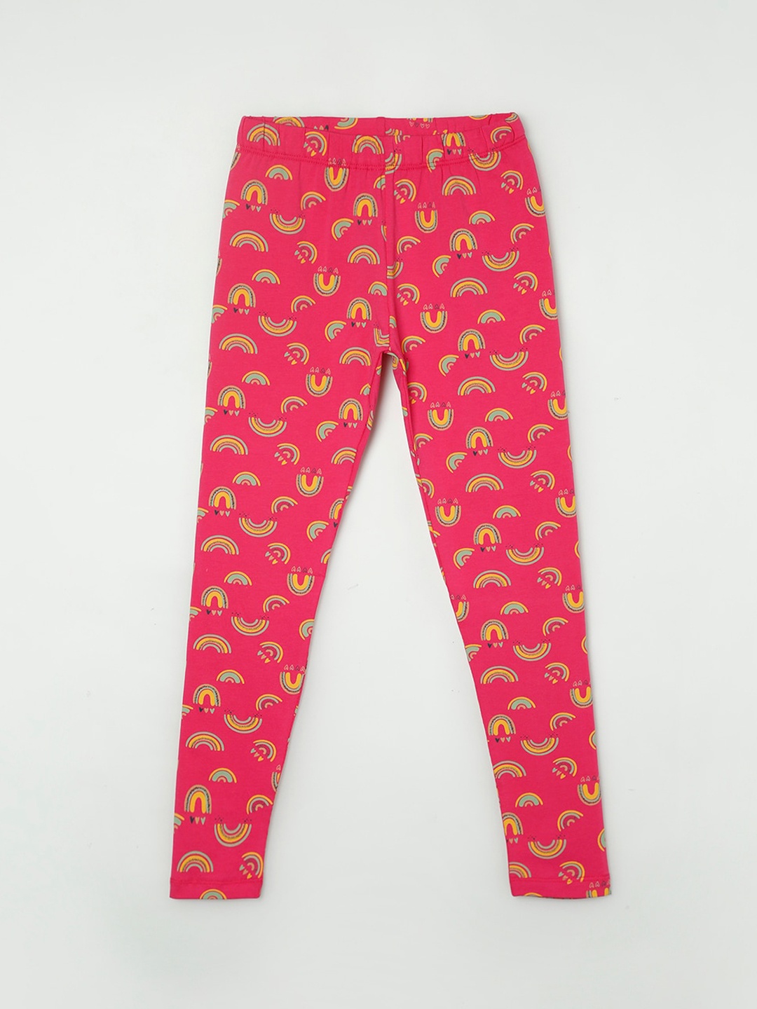 

Fame Forever by Lifestyle Girls Pink Printed Ankle-Length Cotton Leggings