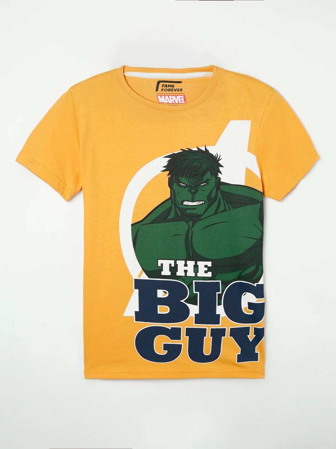 

Fame Forever by Lifestyle Boys Yellow Printed Cotton T-shirt