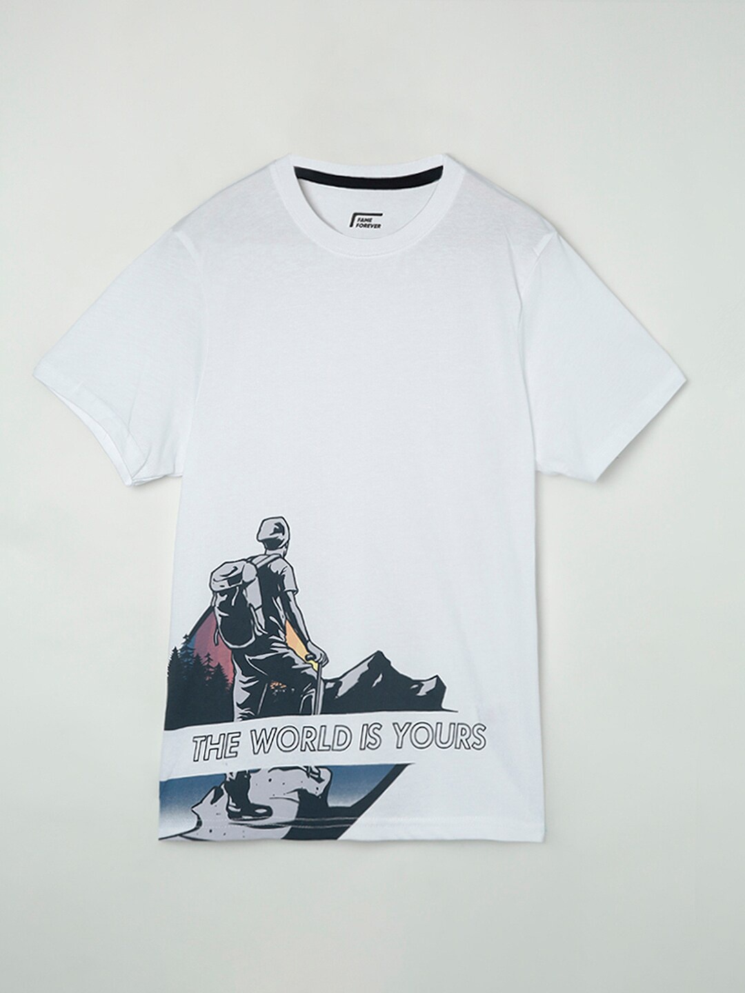 

Fame Forever by Lifestyle Boys White Printed T-shirt
