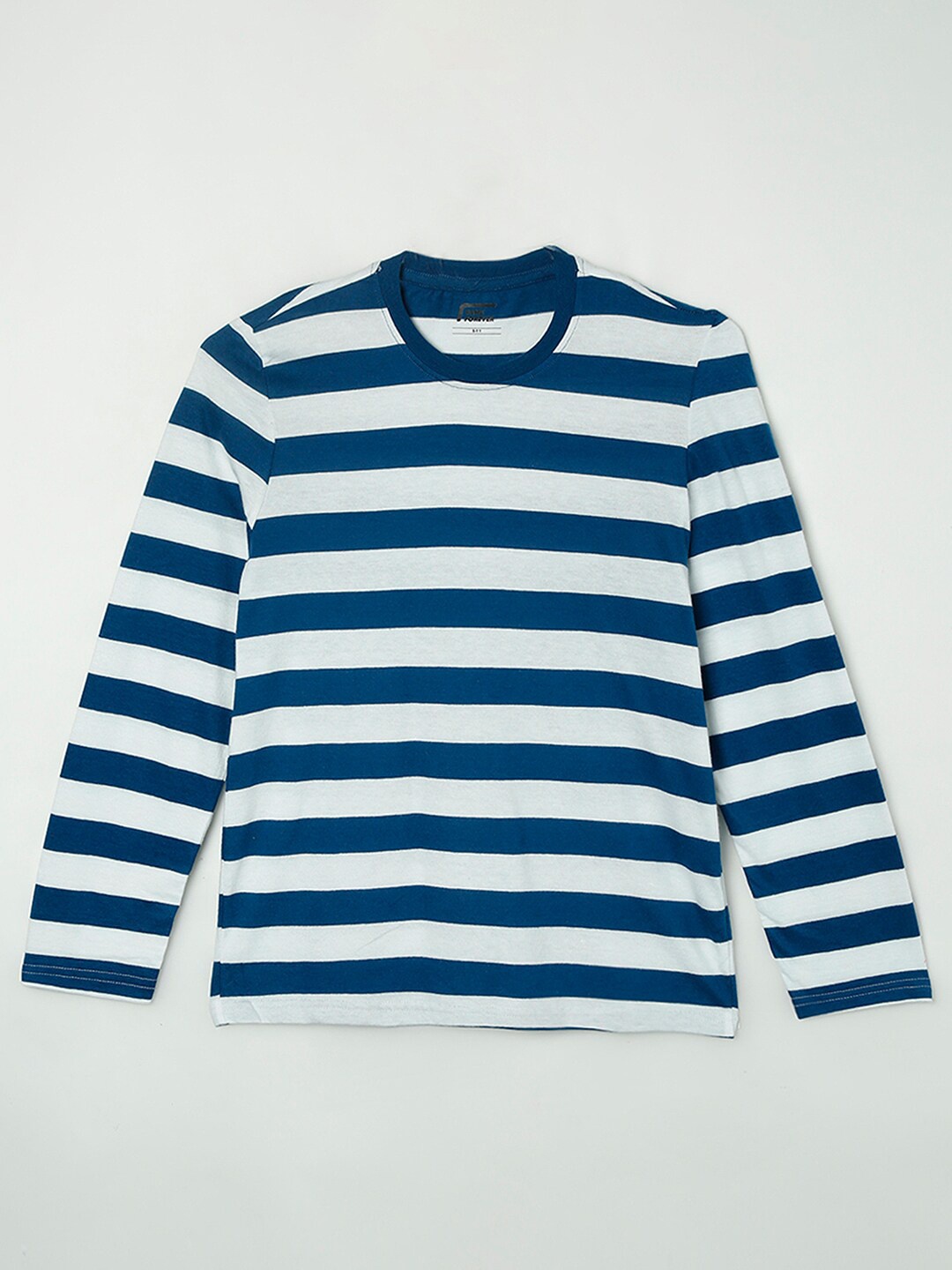 

Fame Forever by Lifestyle Boys Blue & White Striped Cotton T-shirt