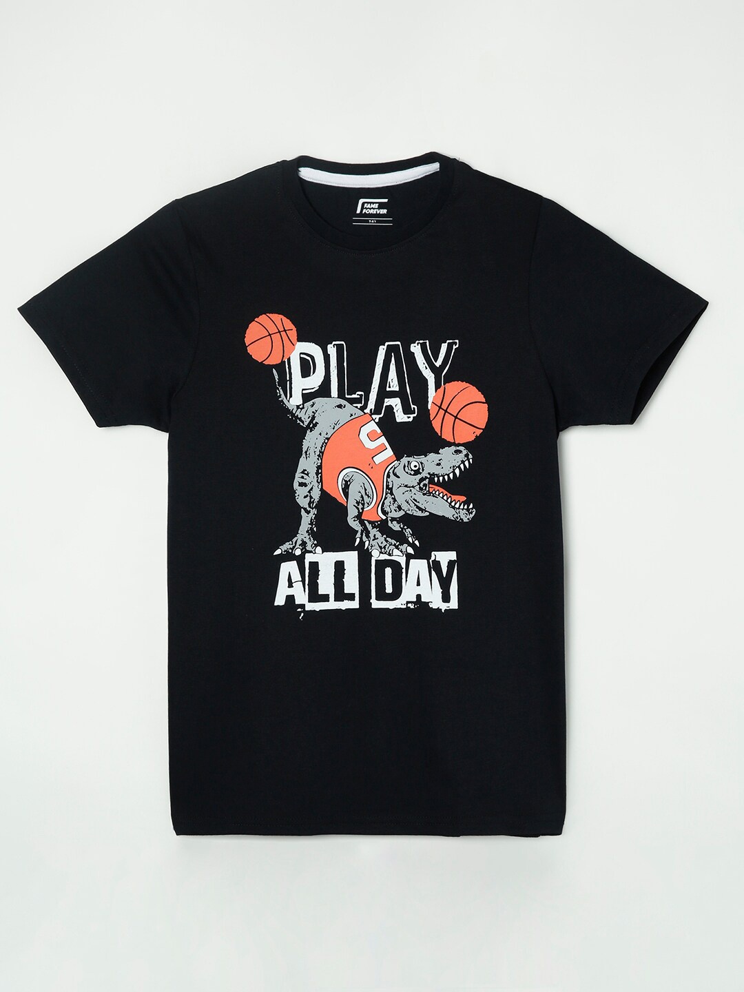 

Fame Forever by Lifestyle Boys Black Printed T-shirt