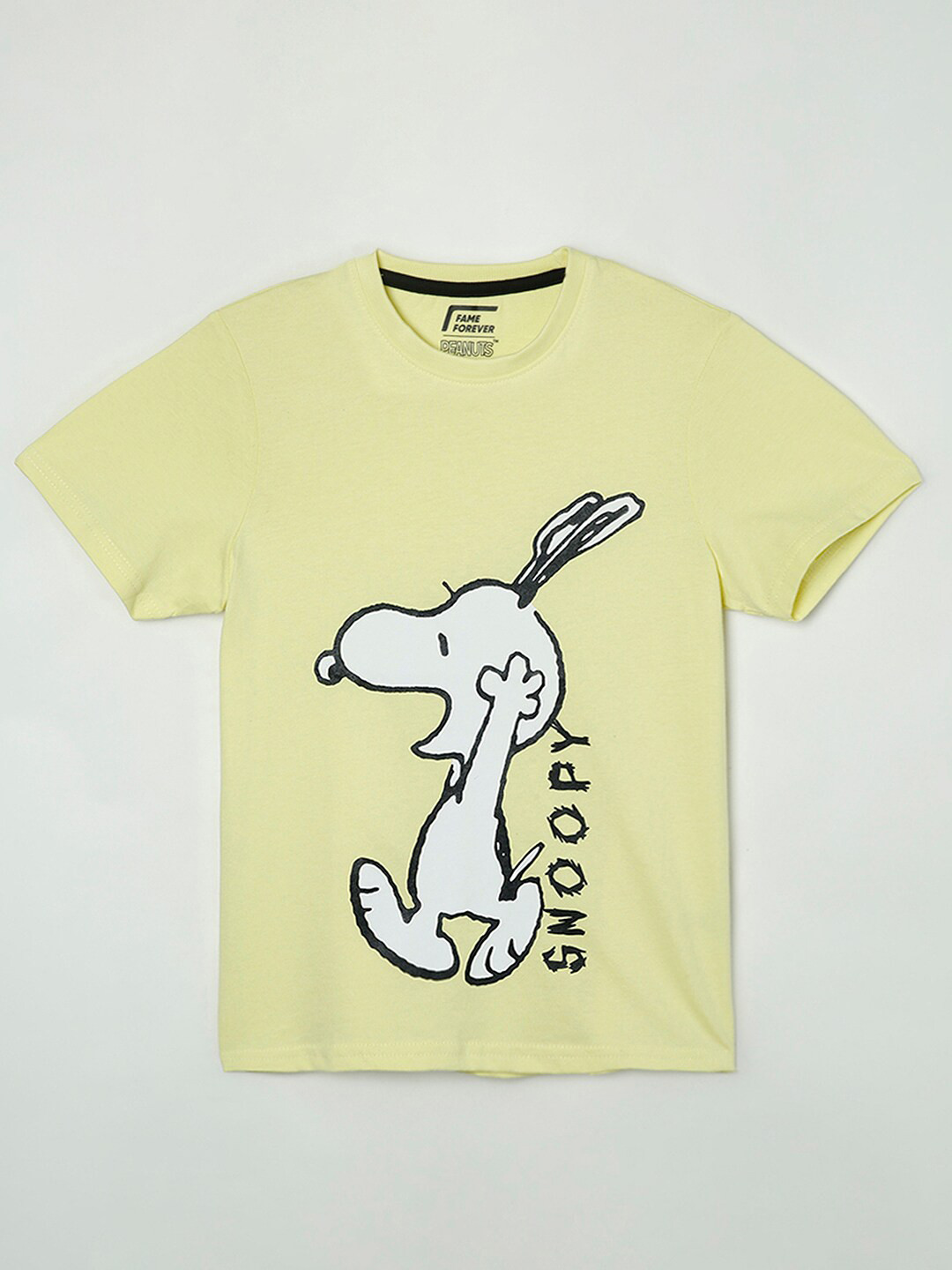 

Fame Forever by Lifestyle Boys Yellow Printed T-shirt