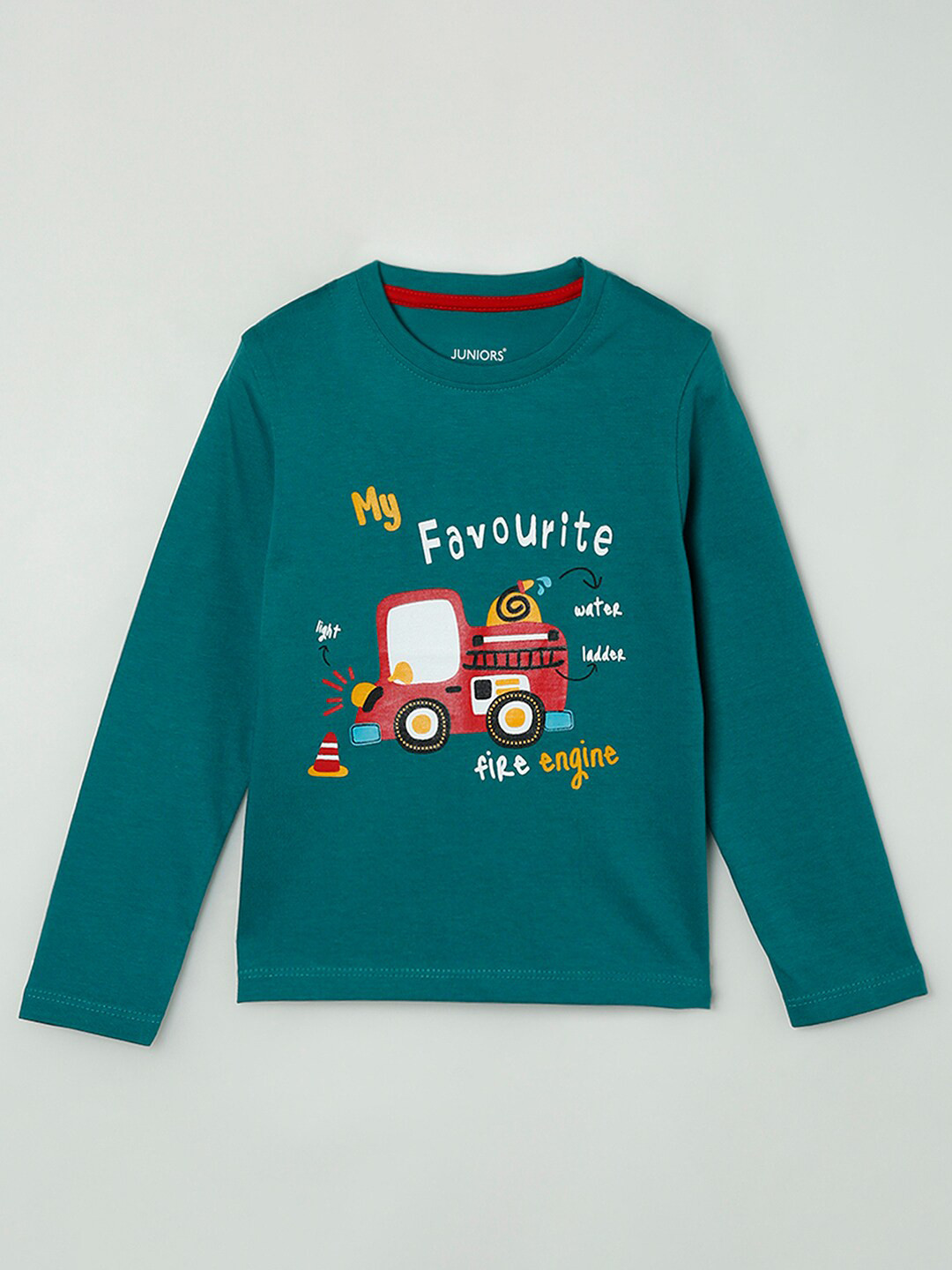 

Juniors by Lifestyle Boys Green Printed T-shirt