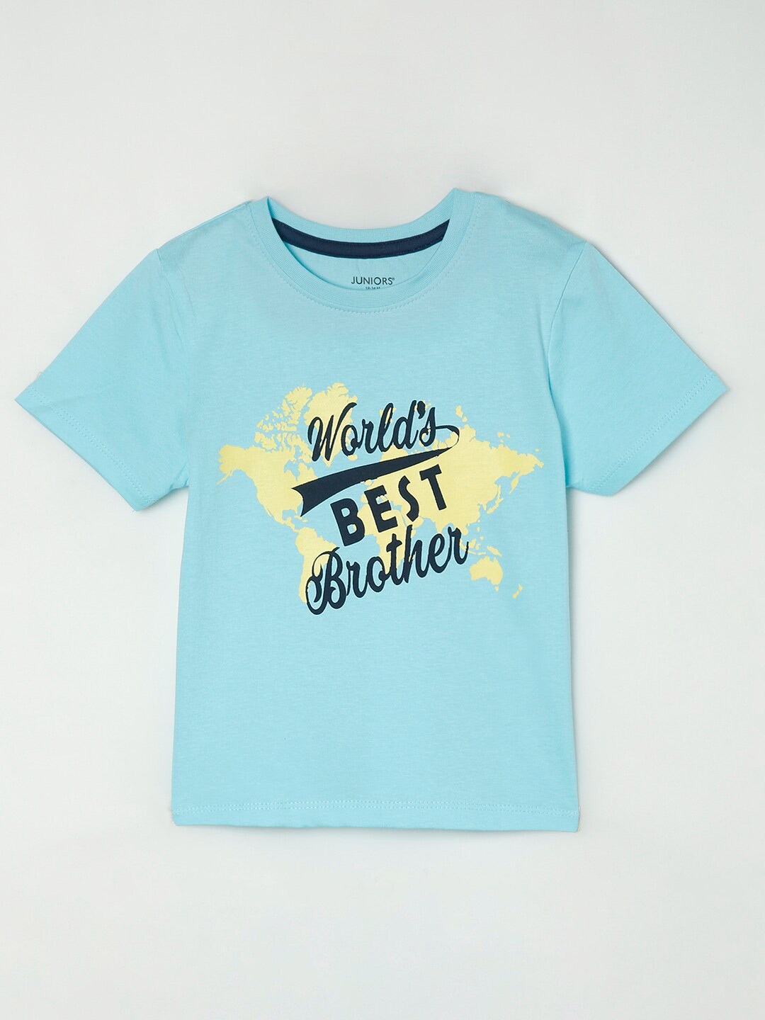 

Juniors by Lifestyle Boys Blue Typography Printed T-shirt