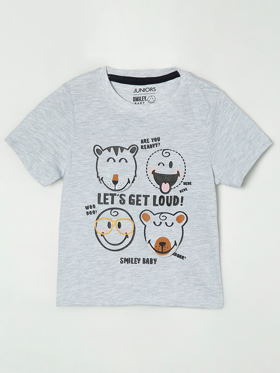 

Juniors by Lifestyle Boys Grey Printed T-shirt