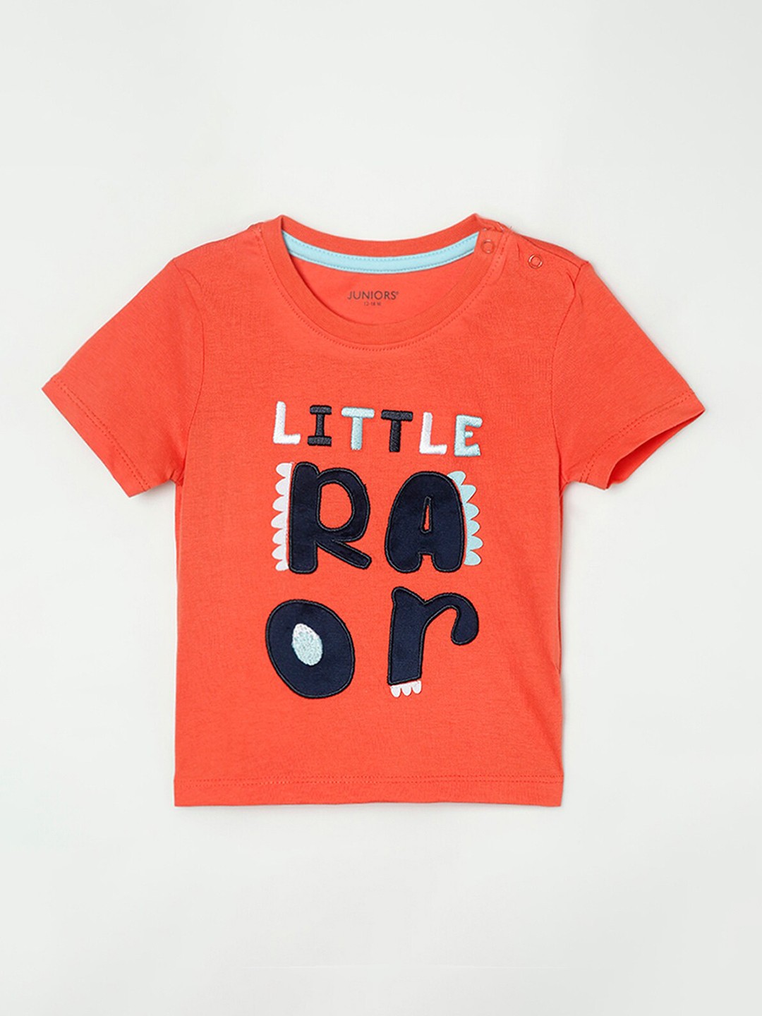 

Juniors by Lifestyle Boys Orange Typography Printed T-shirt