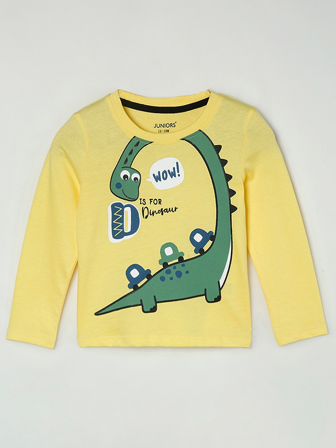 

Juniors by Lifestyle Boys Yellow Printed T-shirt