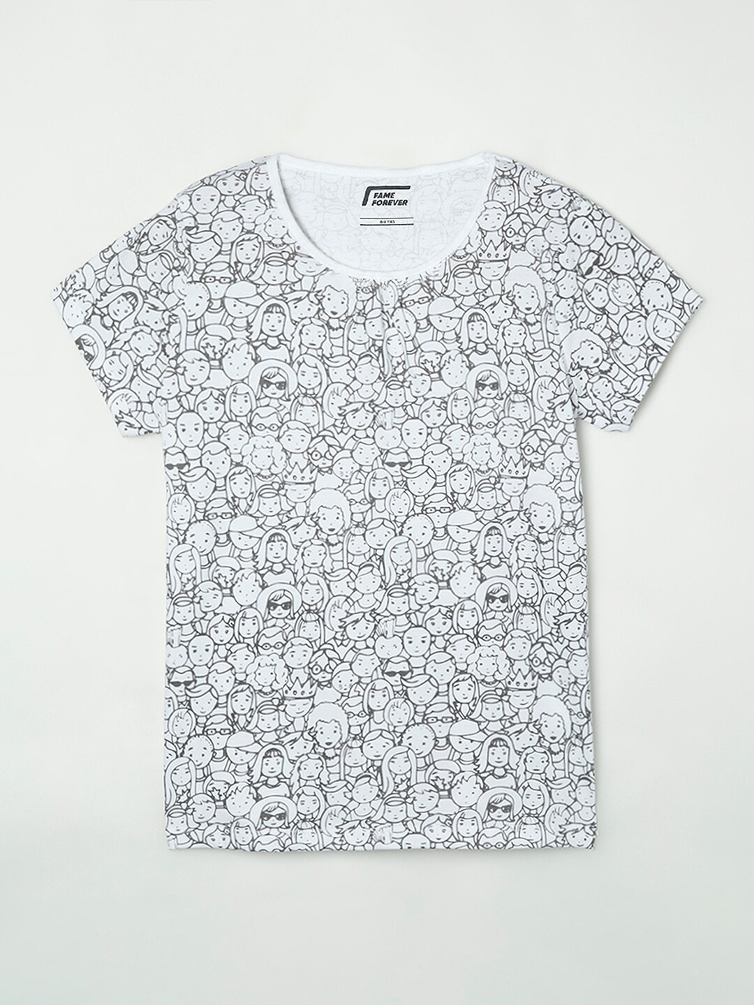 

Fame Forever by Lifestyle Girls White Printed T-shirt
