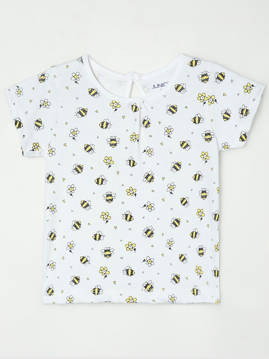 

Juniors by Lifestyle Girls White Printed T-shirt