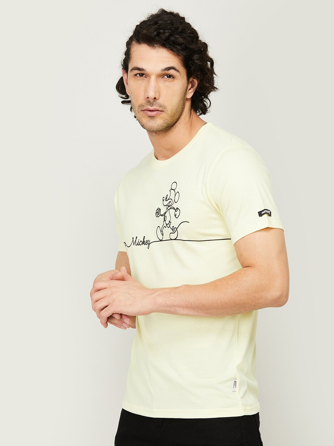 

Fame Forever by Lifestyle Men Yellow Typography Printed T-shirt