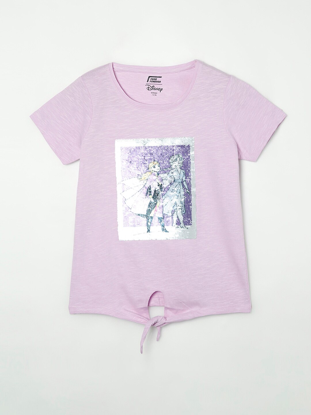 

Fame Forever by Lifestyle Frozen Graphic Print Top, Purple