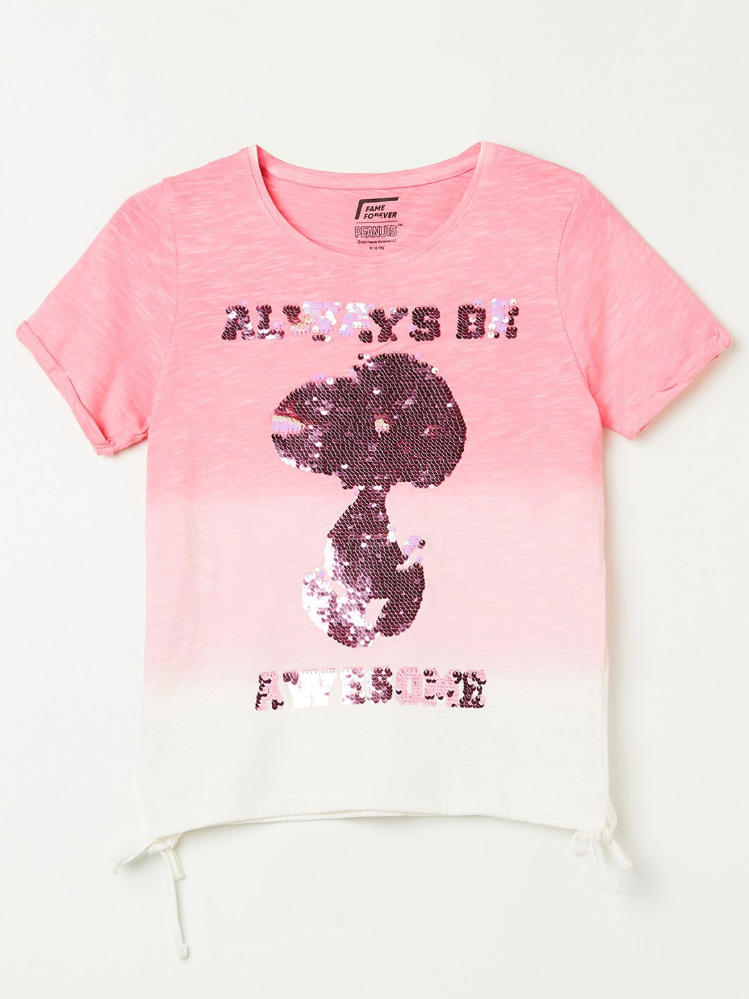 

Fame Forever by Lifestyle Girls Pink Embellished Top
