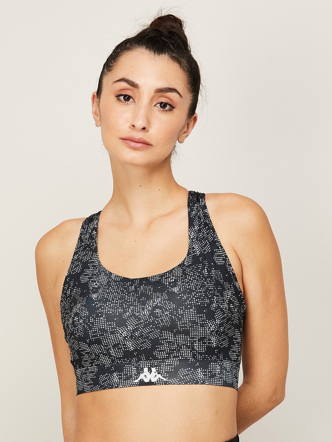 

Kappa Women Black & White Abstract Non Padded & Non Wired Seamless Bra-1000011509277