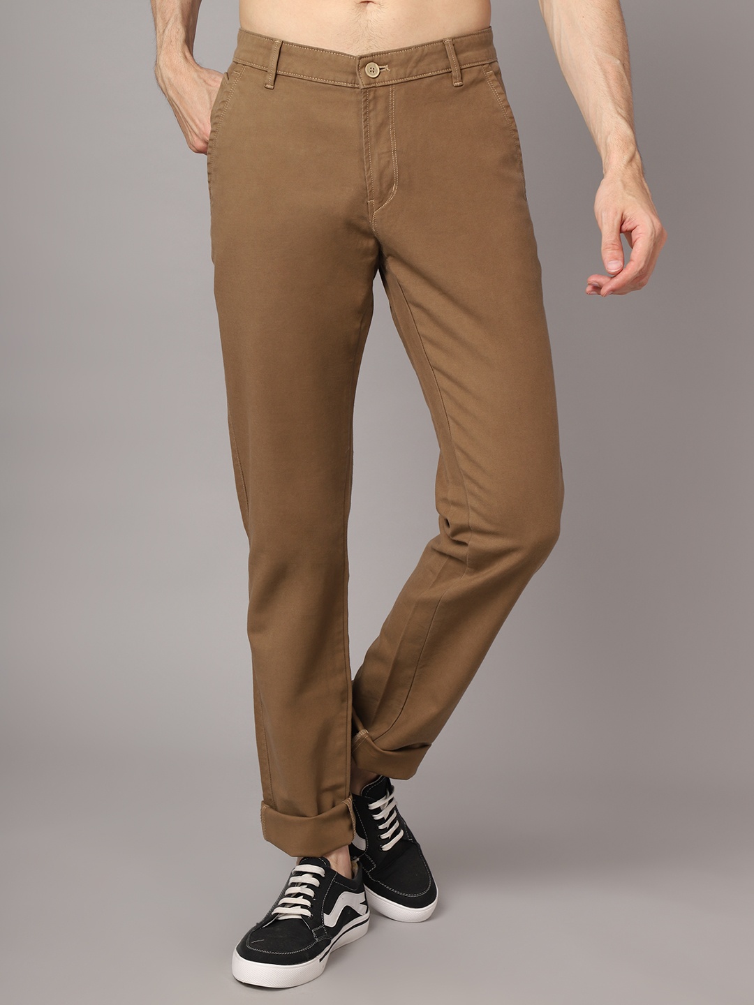 

Cantabil Men Beige Trousers