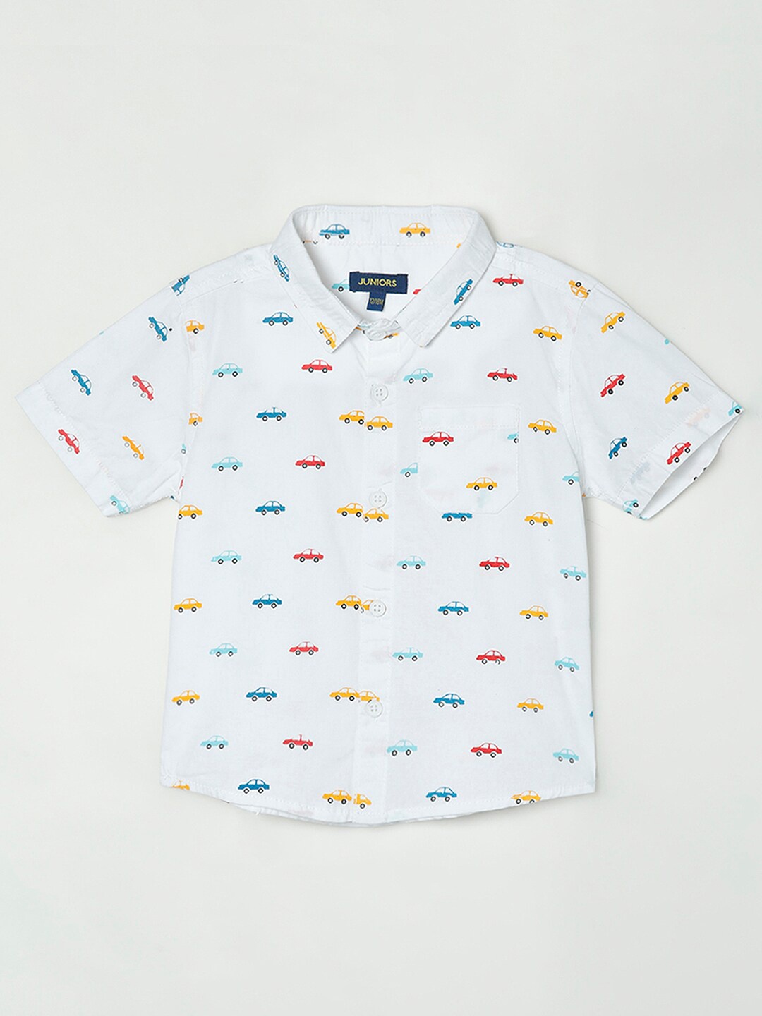 

Juniors by Lifestyle Boys White Printed Casual Shirt