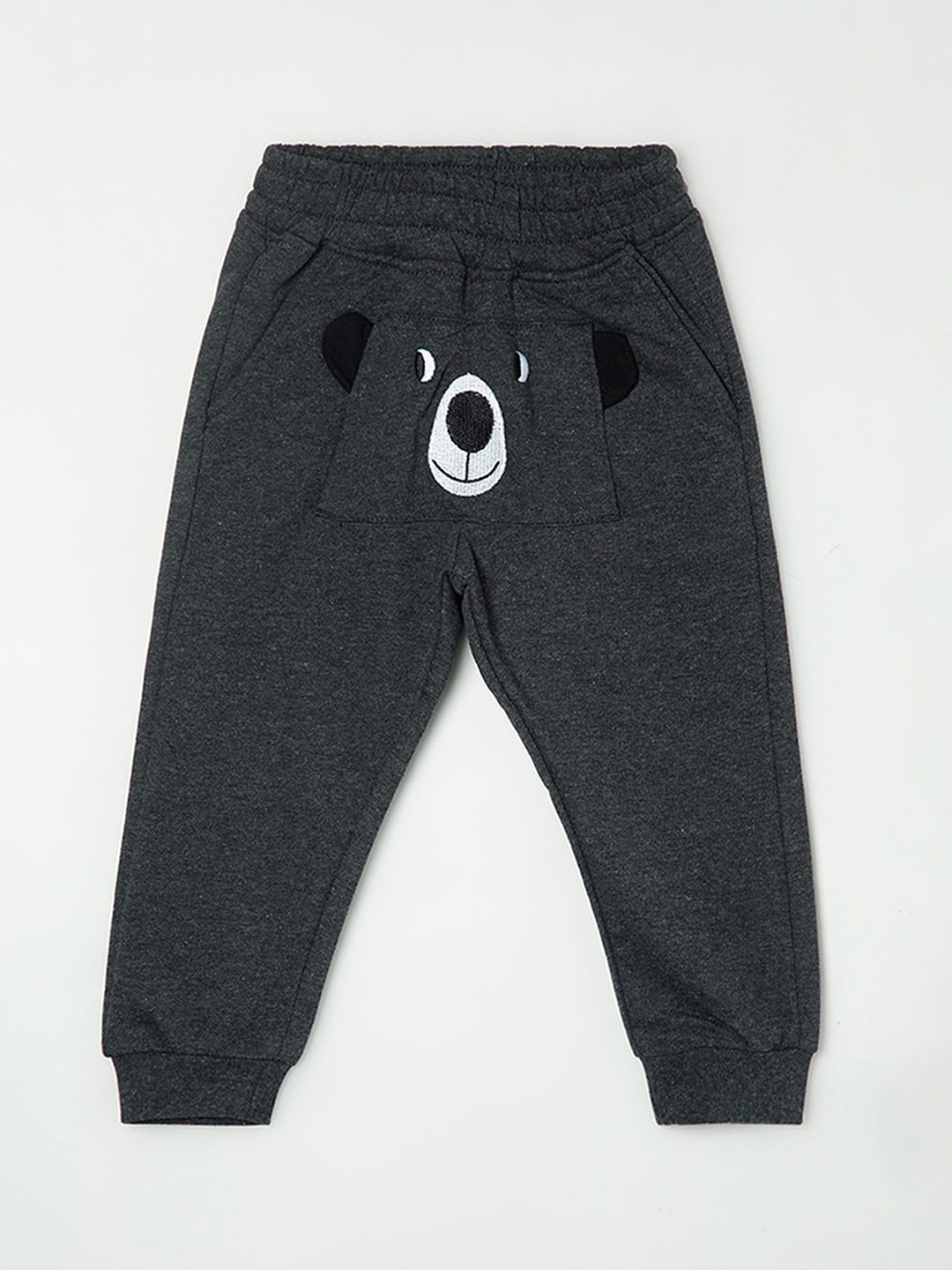

Juniors by Lifestyle Infant Boys Grey Printed Slim-Fit Joggers