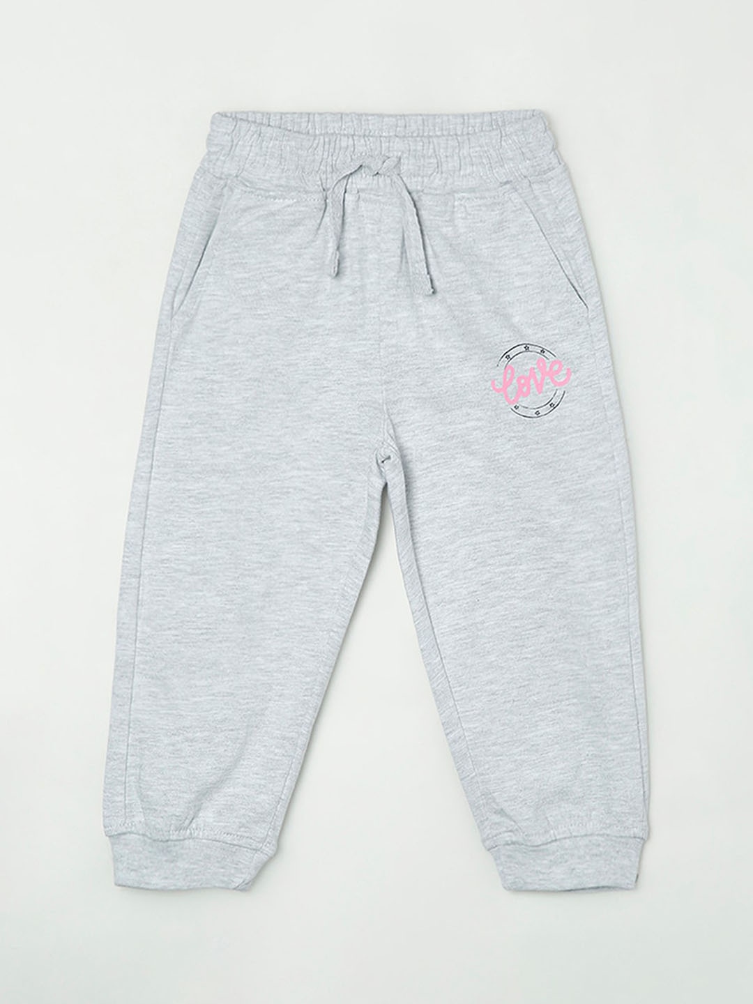 

Juniors by Lifestyle Girls Grey Solid Cotton Track Pant