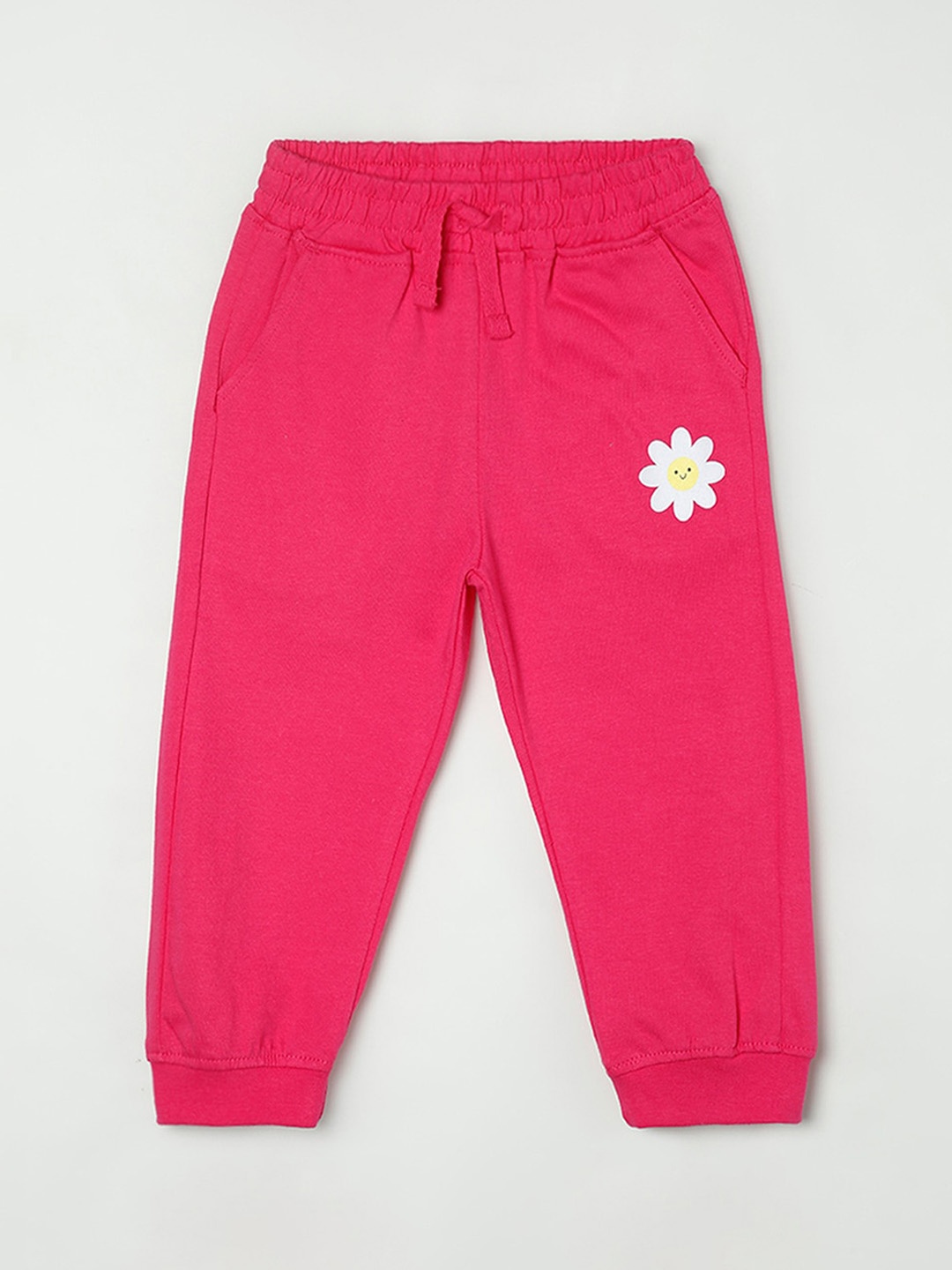 

Juniors by Lifestyle Infant Girls Pink Solid Cotton Joggers