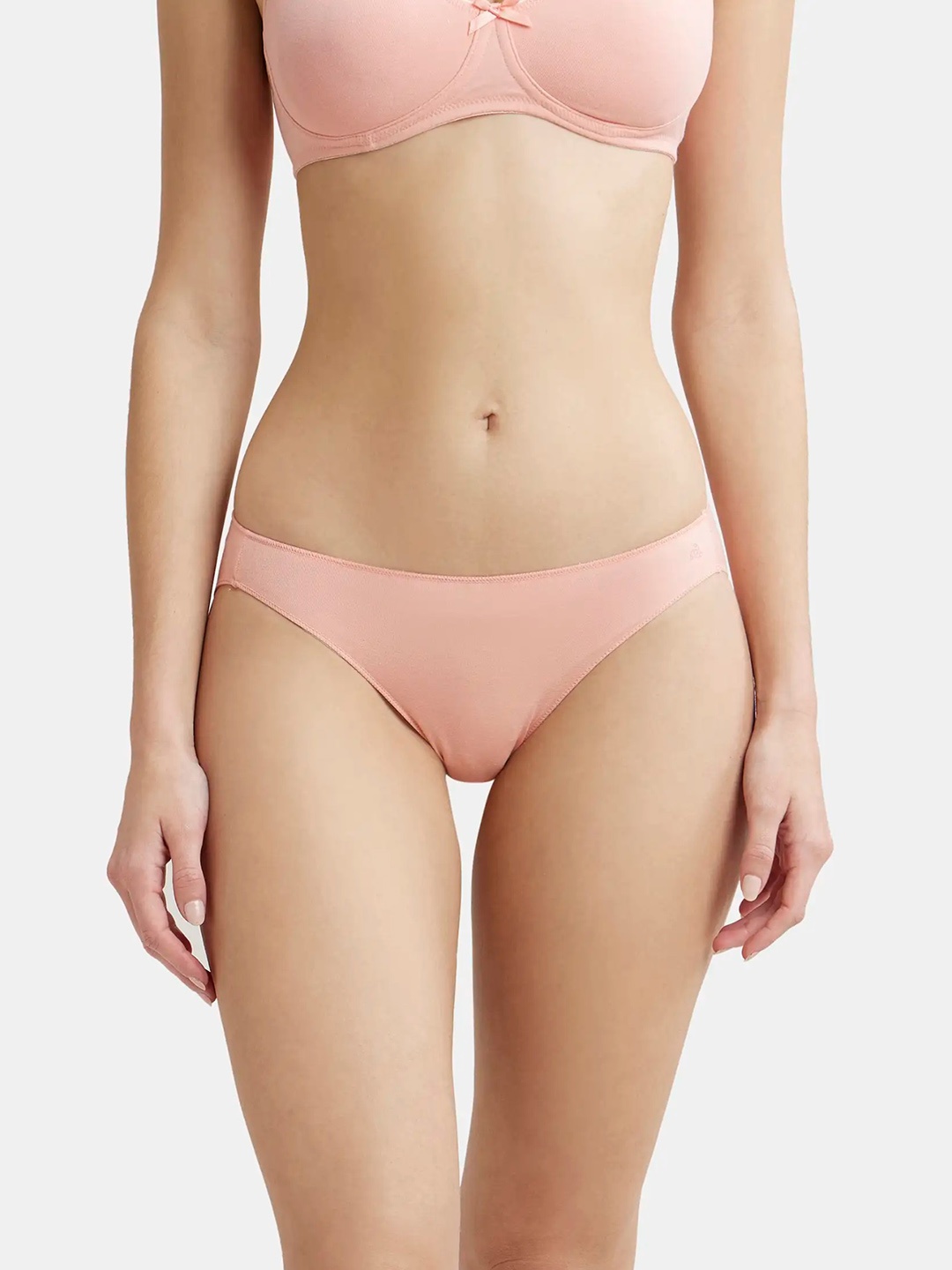 

Jockey Medium Coverage Micro Modal StayFresh Bikini With Concealed Waistband -1803, Peach