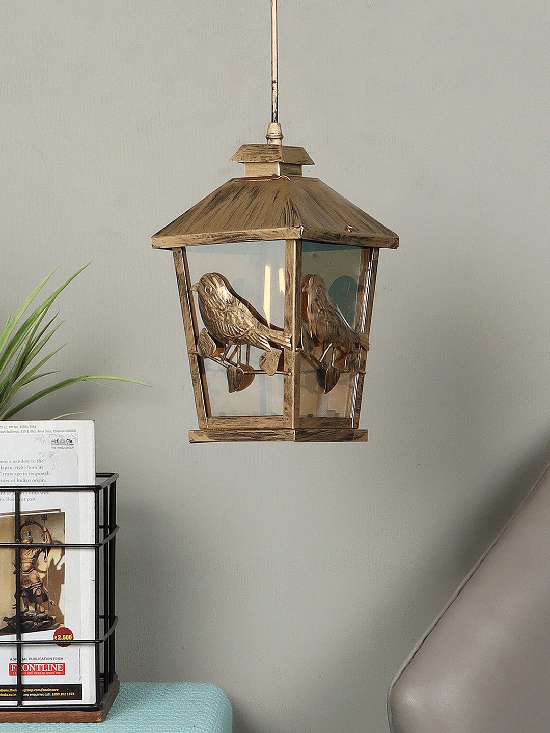 

MFD HOME FURNISHING Gold Solid Theme Metal Ceiling Lamps