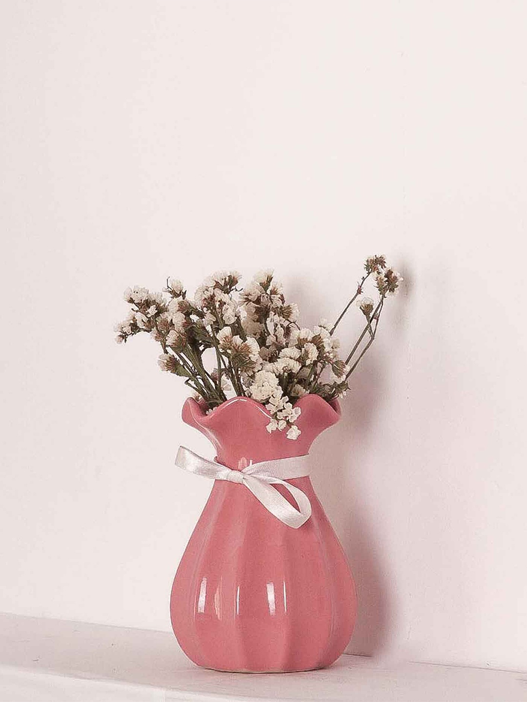 

PUREZENTO Pink Patterned Ceramic Vase