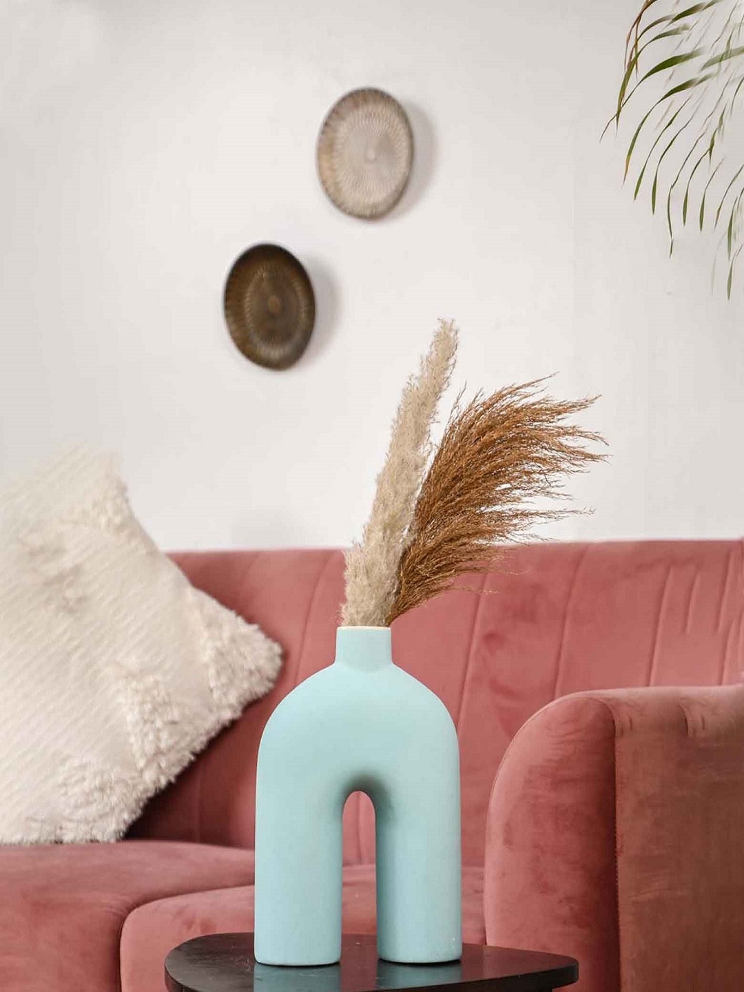 

PUREZENTO Blue Solid Boho Vase