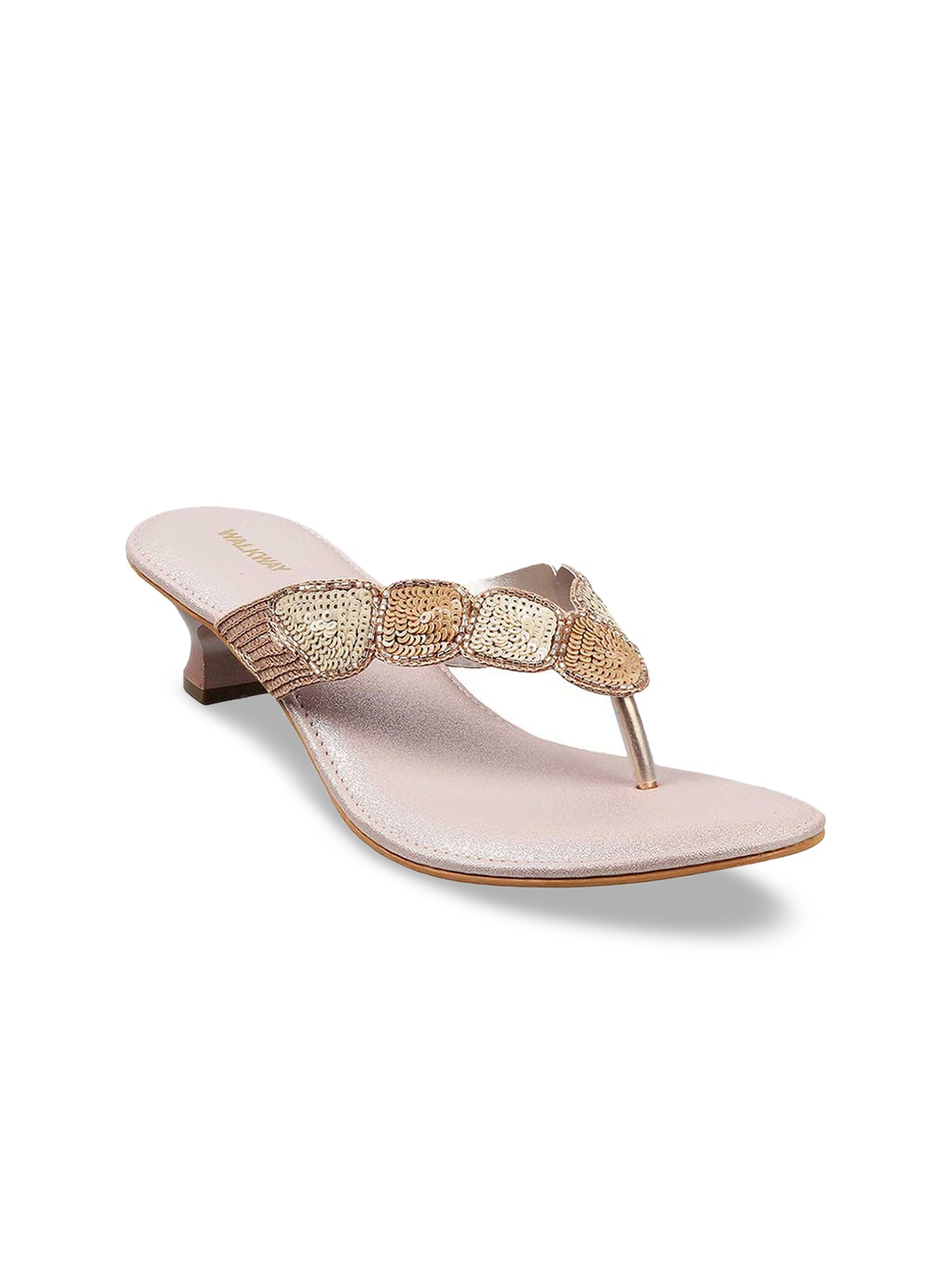 

WALKWAY by Metro Pink Embellished Kitten Sandals