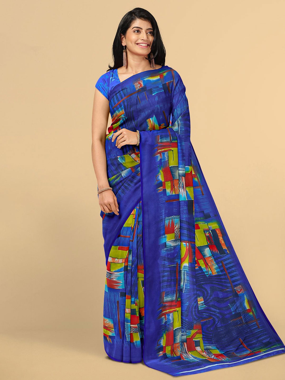 

Kalamandir Blue & Green Saree