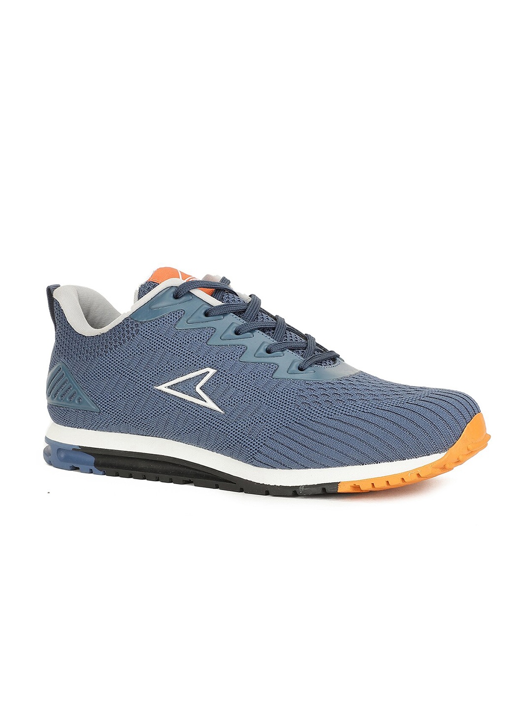 

Power Men Blue Leather Running Non-Marking Shoes