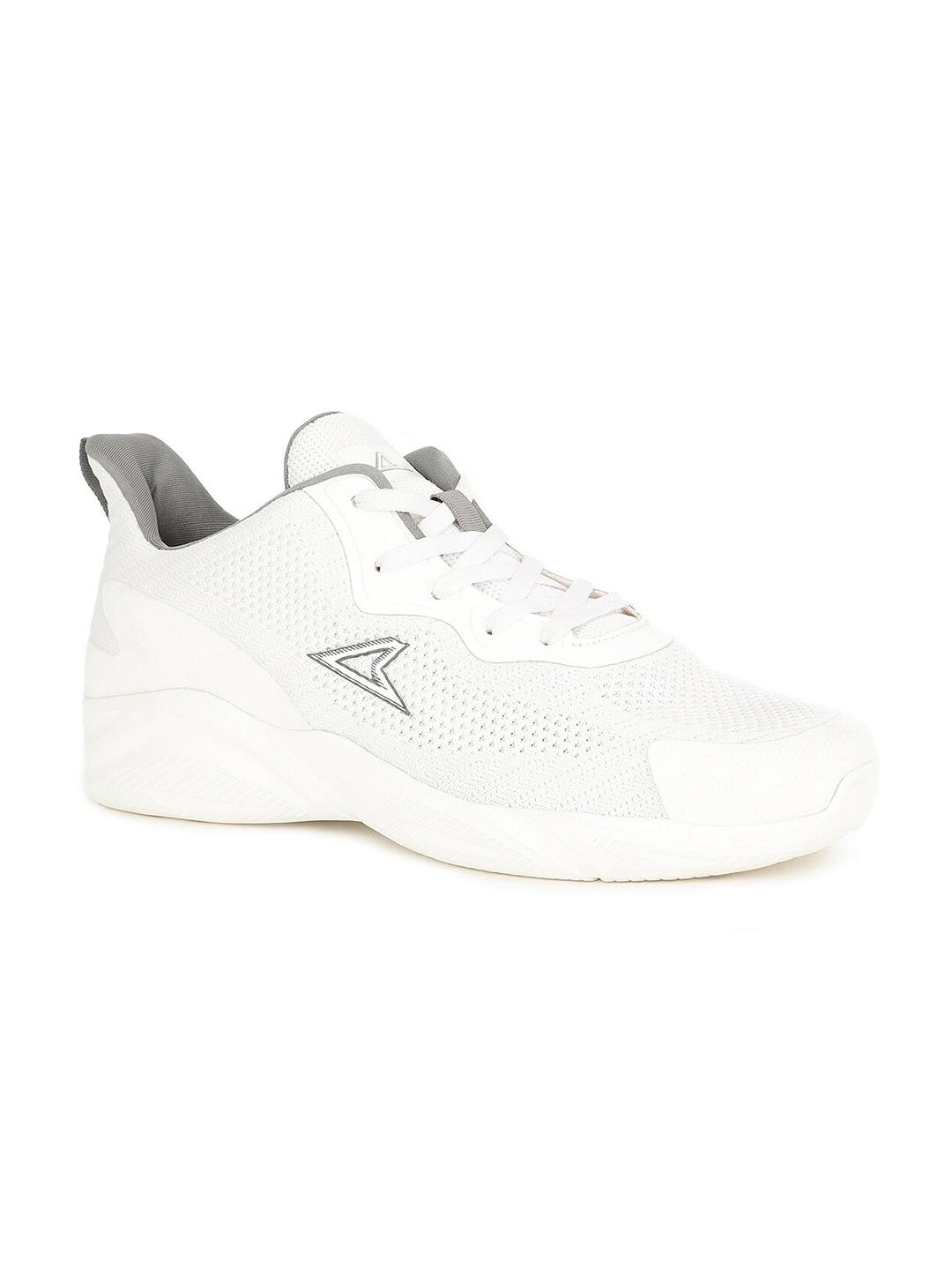

Power Men White Mesh Running Non-Marking Shoes