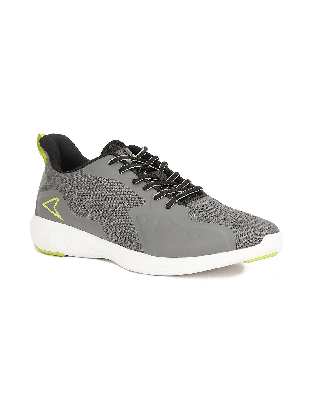 

Power Men Grey Textile Running Non-Marking Shoes