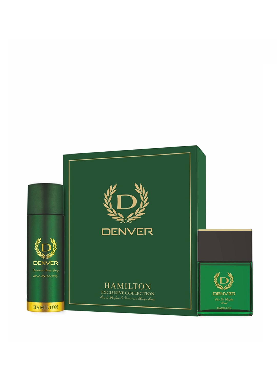 

Denver Men Hamilton Exclusive Collection - Eau de Parfum 60ml & Deodorant Body Spray 200ml, Green