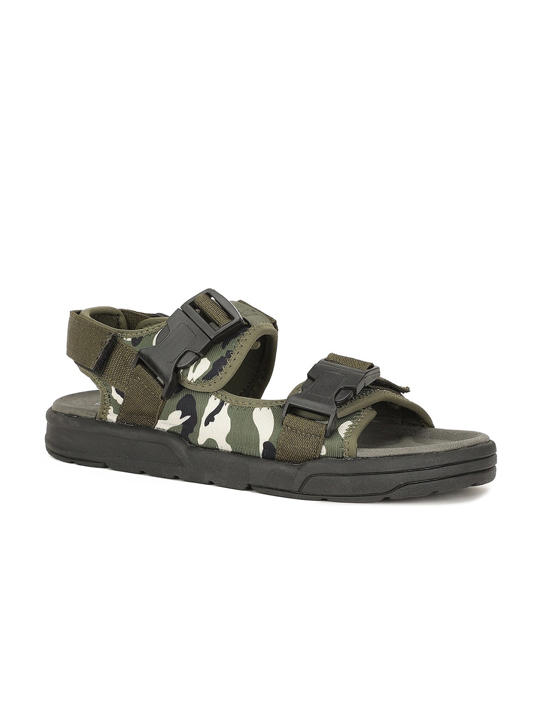 

North Star Men Olive Green Comfort Sandals