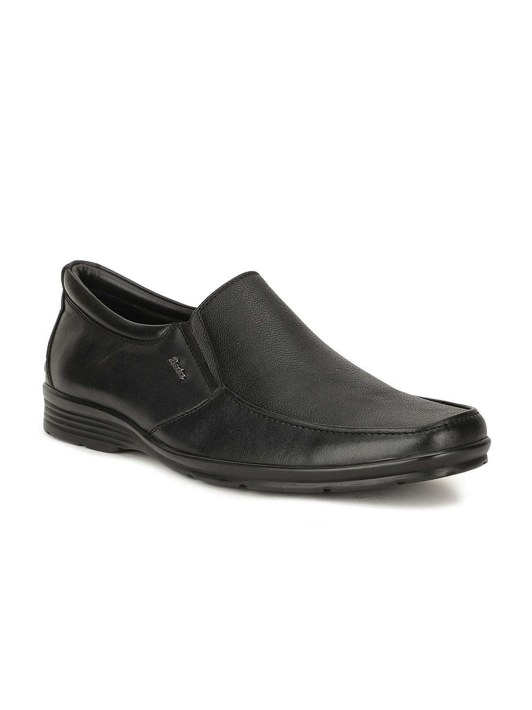 

Bata Men Black Solid Formal Slip-Ons Shoe