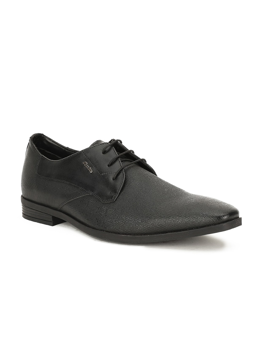 

Bata Men Black Solid Formal Derbys Shoe