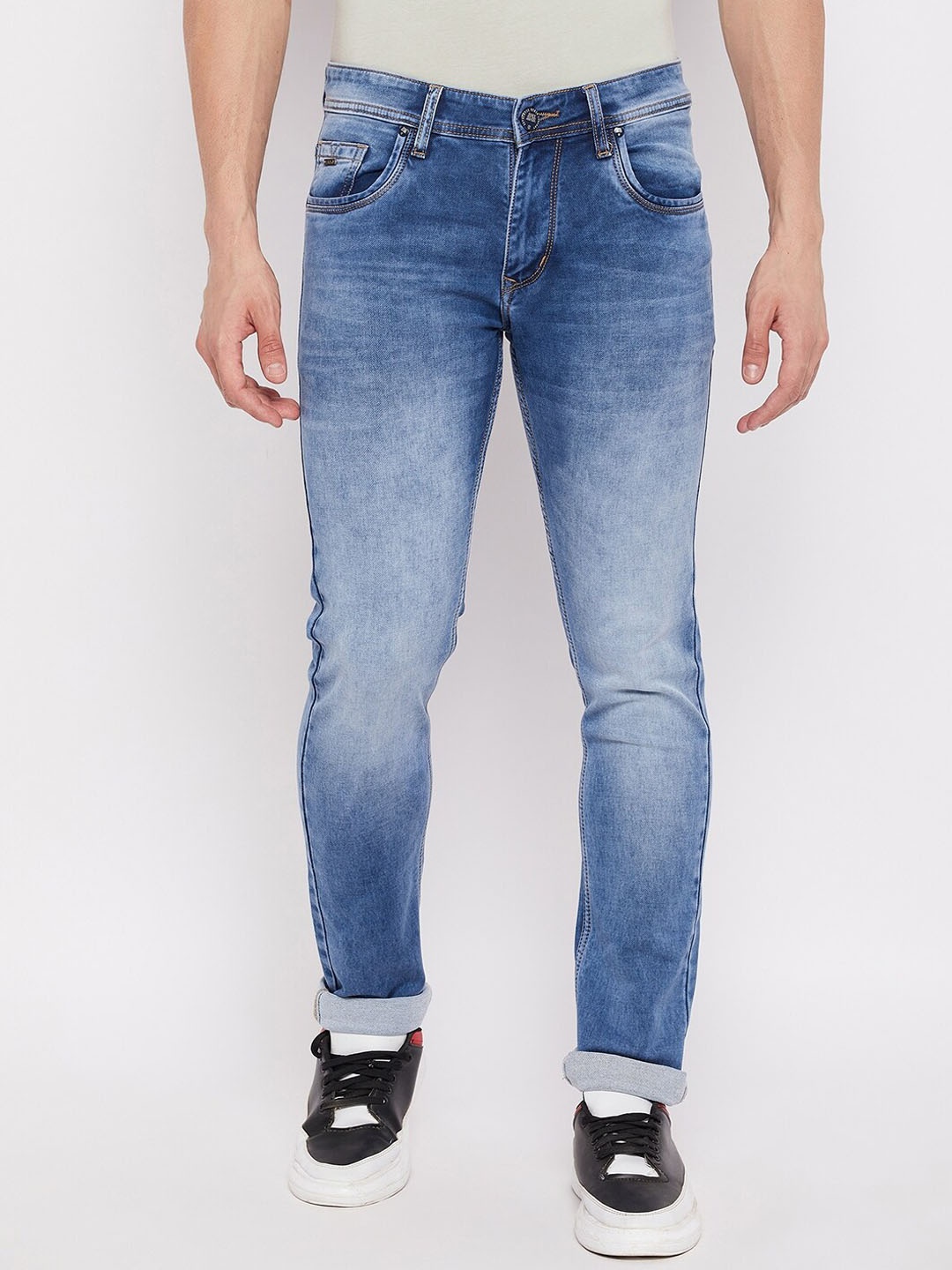 

Duke Men Blue Slim Fit Heavy Fade Stretchable Jeans