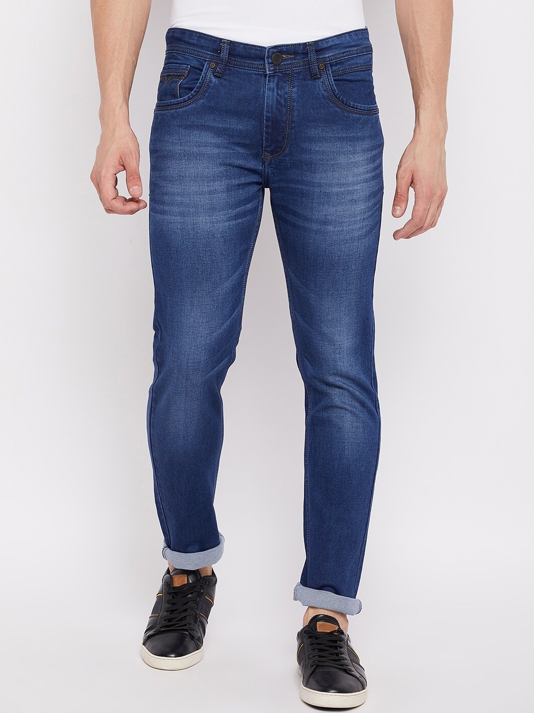 

Duke Men Blue Slim Fit Heavy Fade Stretchable Jeans