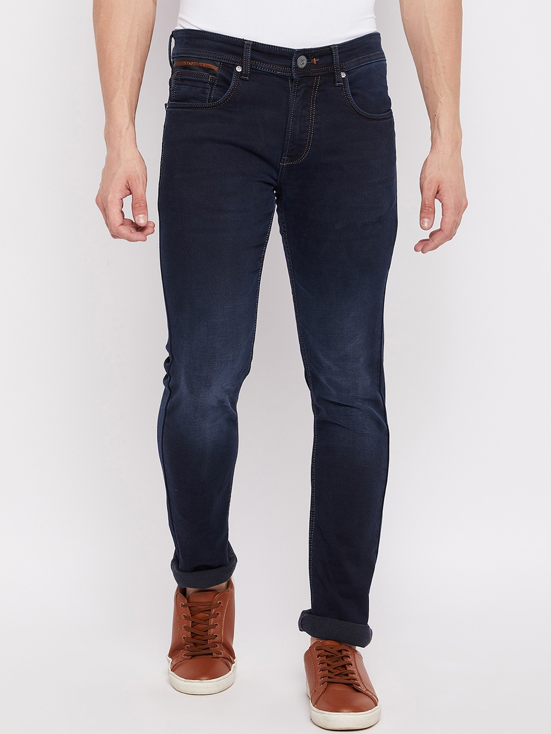 

Duke Men Navy Blue Slim Fit Light Fade Stretchable Jeans