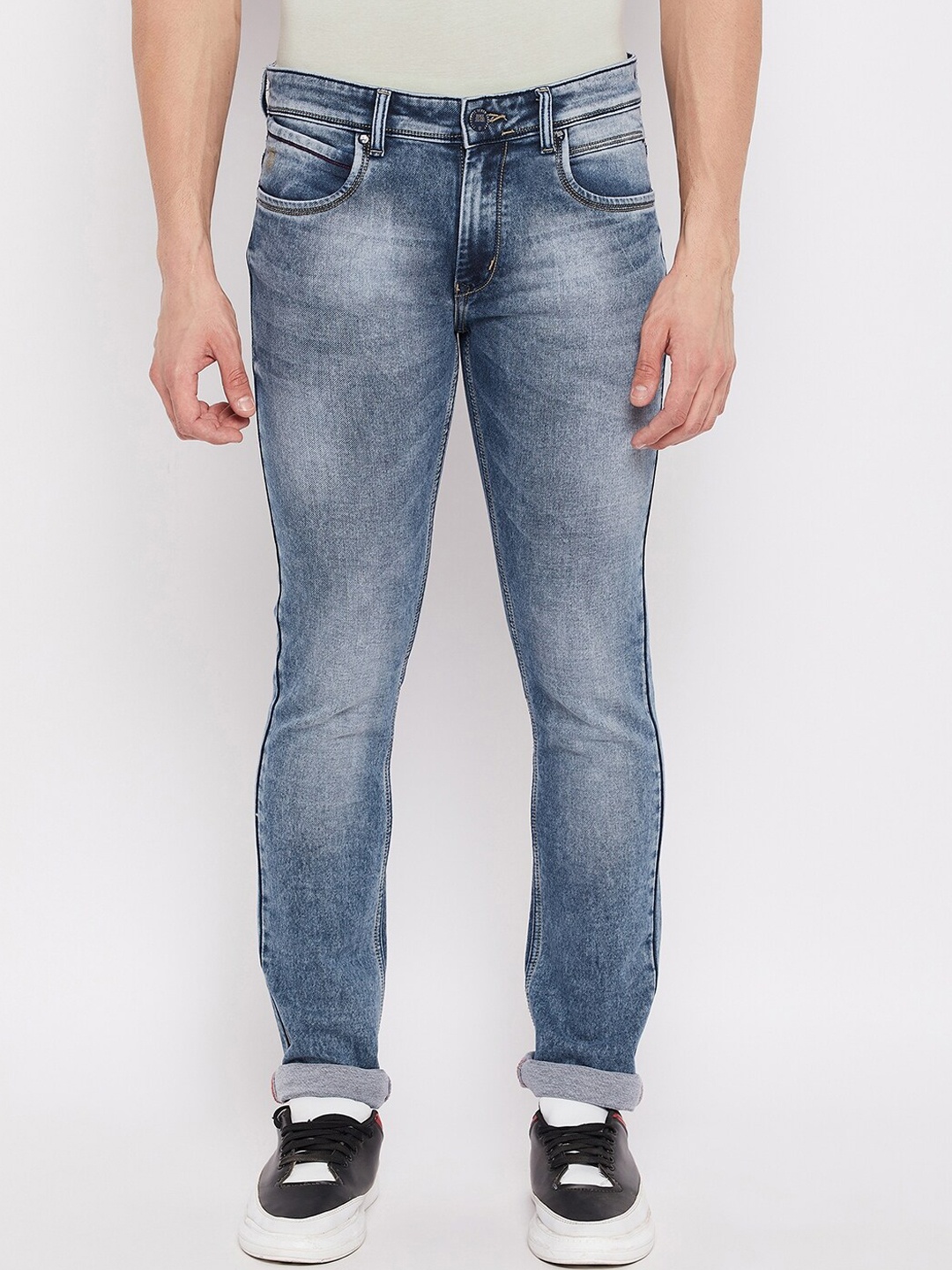 

Duke Men Blue Slim Fit Heavy Fade Stretchable Jeans