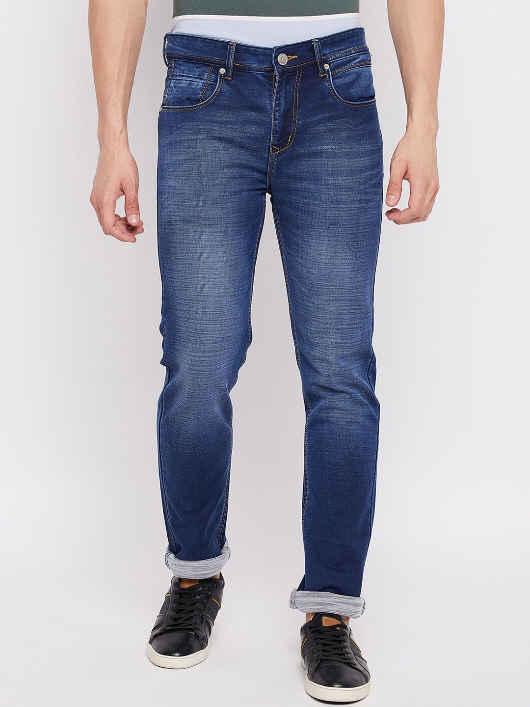 

Duke Men Blue Slim Fit Heavy Fade Stretchable Jeans