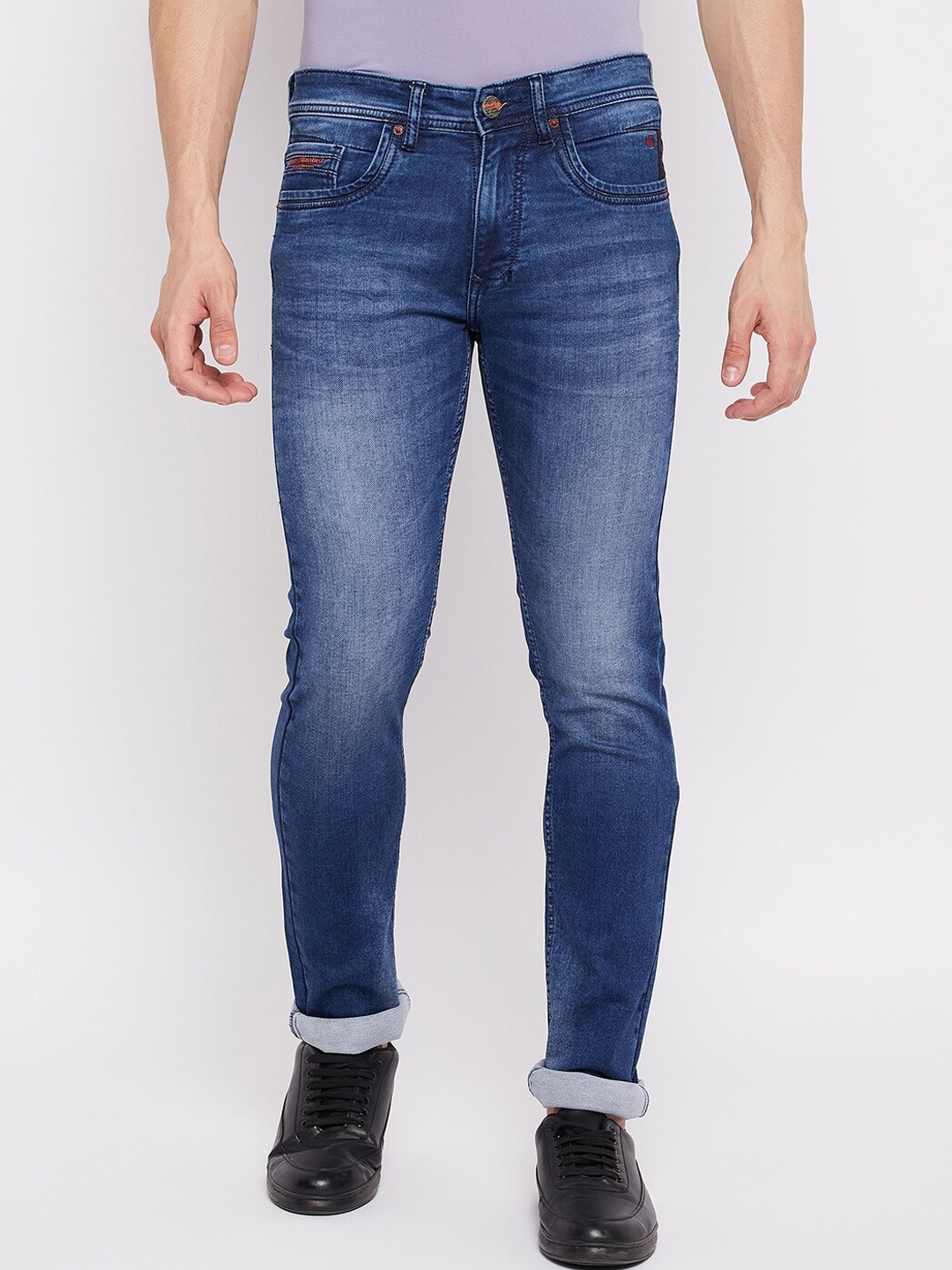 

Duke Men Blue Slim Fit Heavy Fade Stretchable Jeans