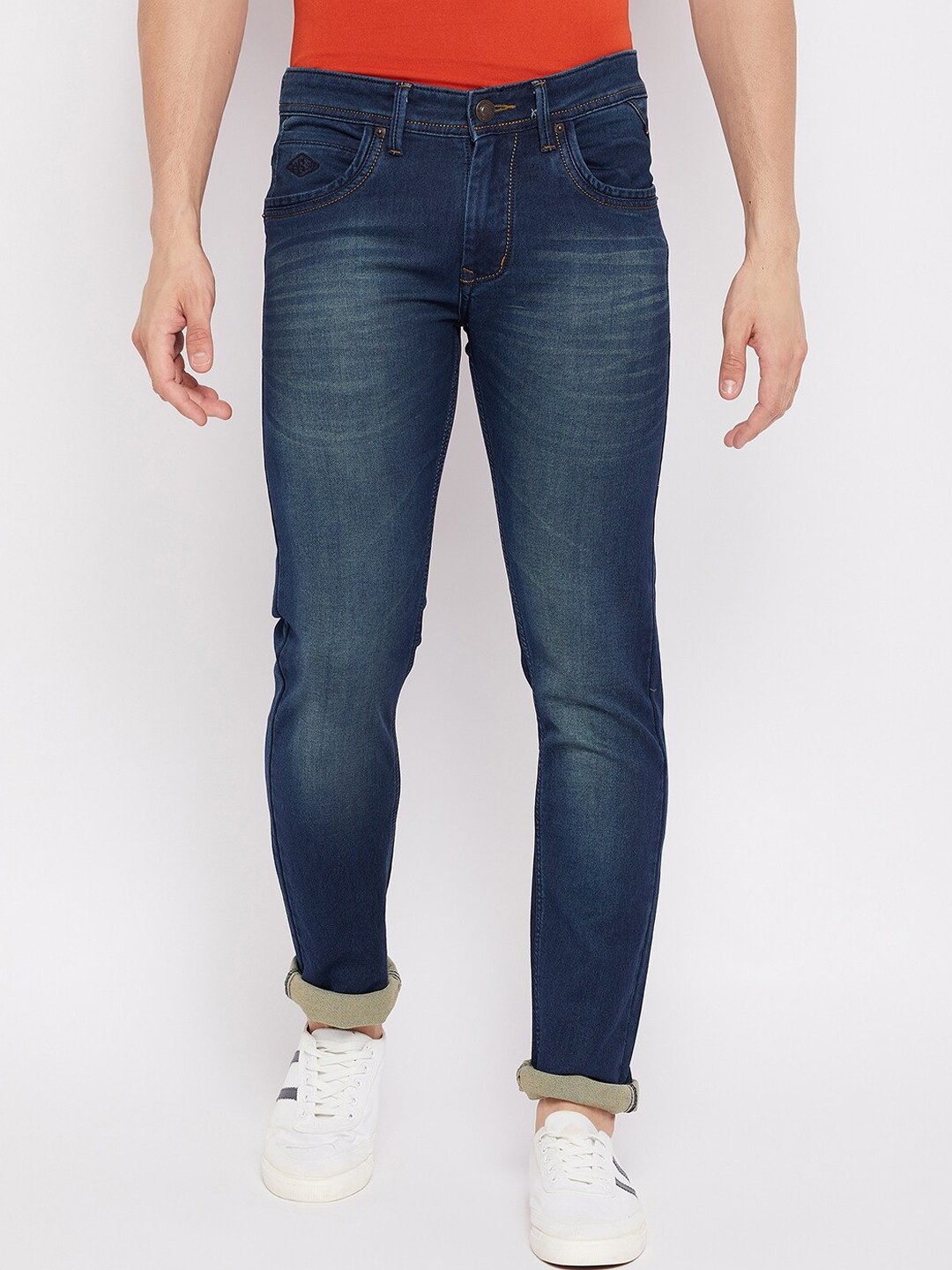 

Duke Men Blue Slim Fit Heavy Fade Stretchable Jeans