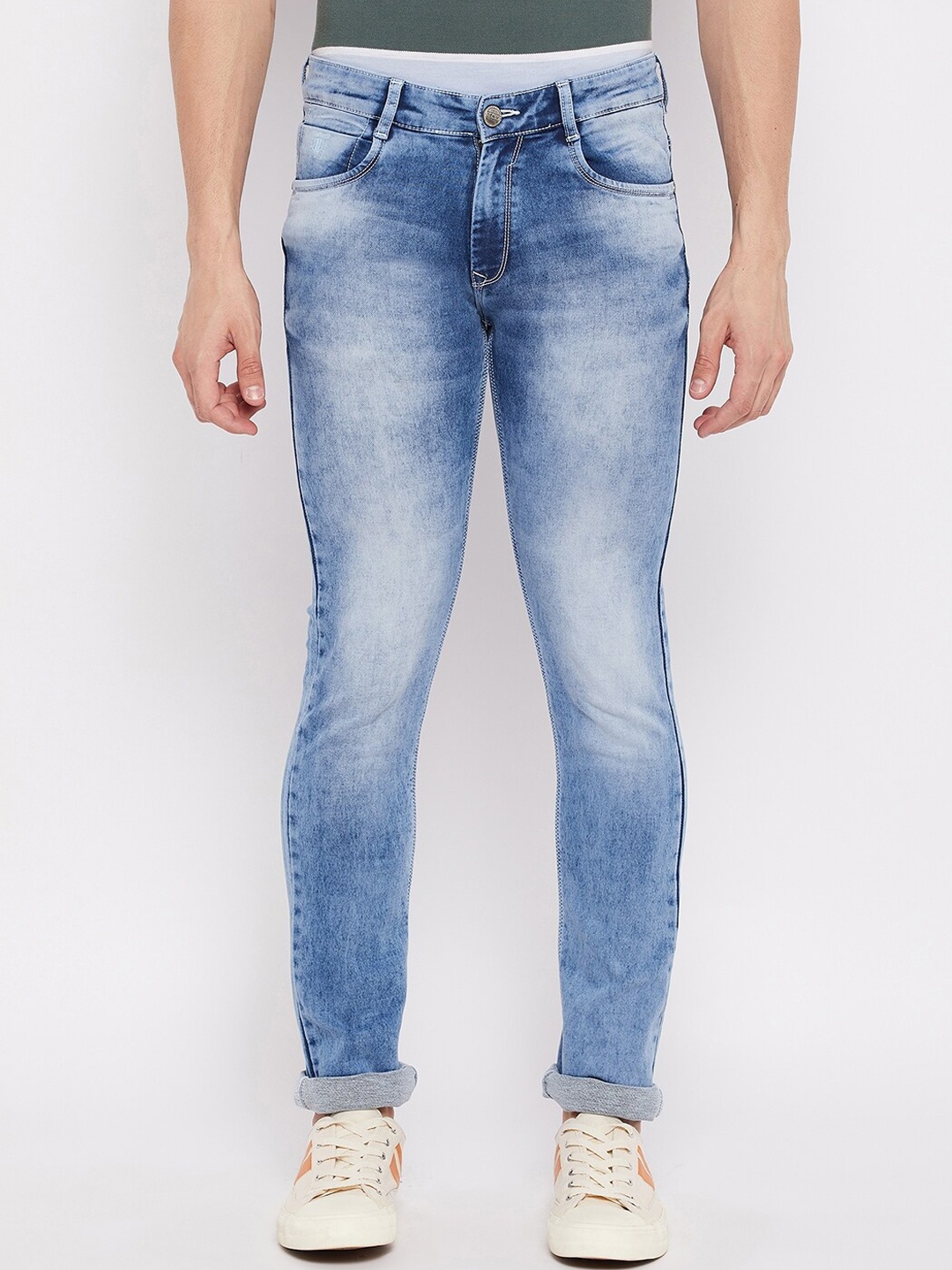 

Duke Men Blue Slim Fit Heavy Fade Stretchable Jeans