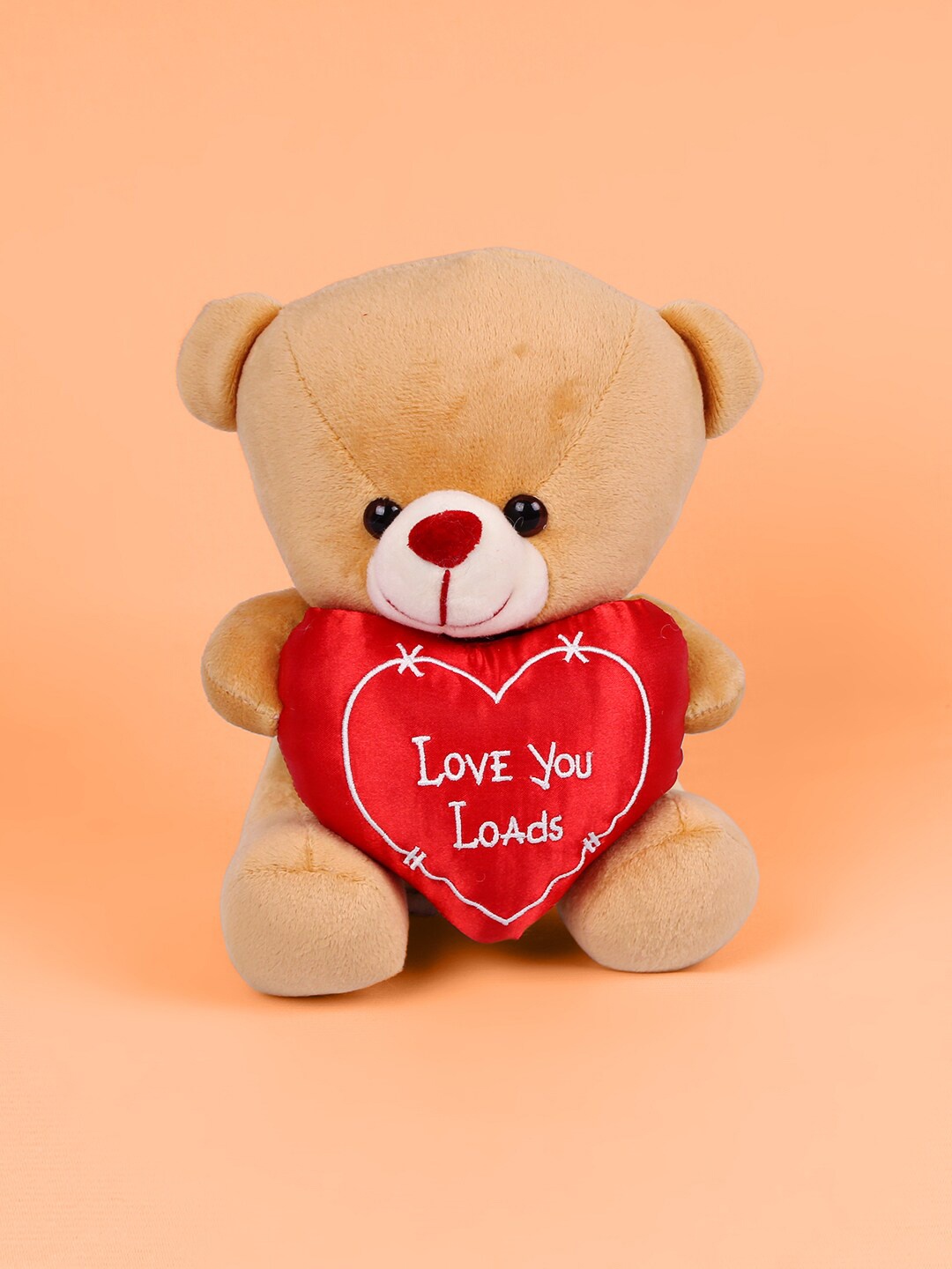 

DukieKooky Kids Brown & Red Teddy Bear With Heart Soft Toy