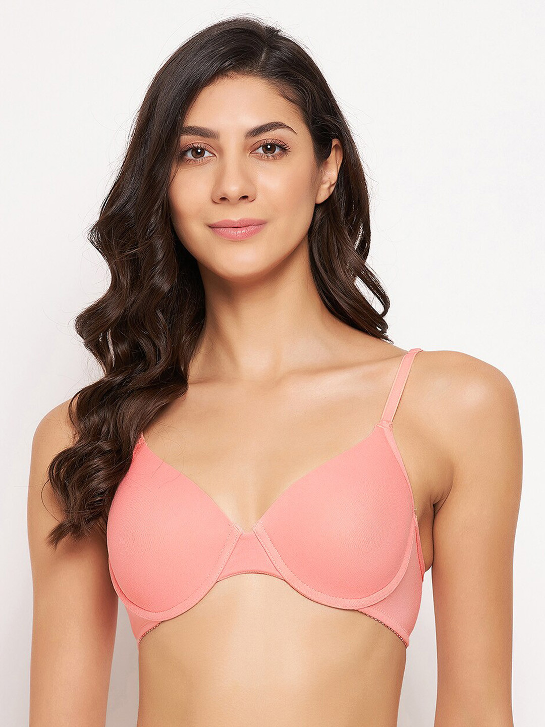 

Clovia Women Padded Underwired Bra, Peach