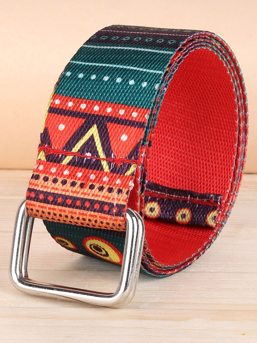 

ZORO Men Red Printed Belt
