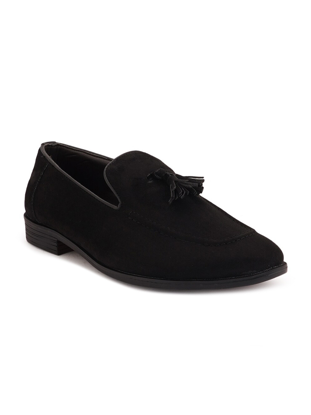 

Style Shoes Men Black Suede Casual Slip On Loafers